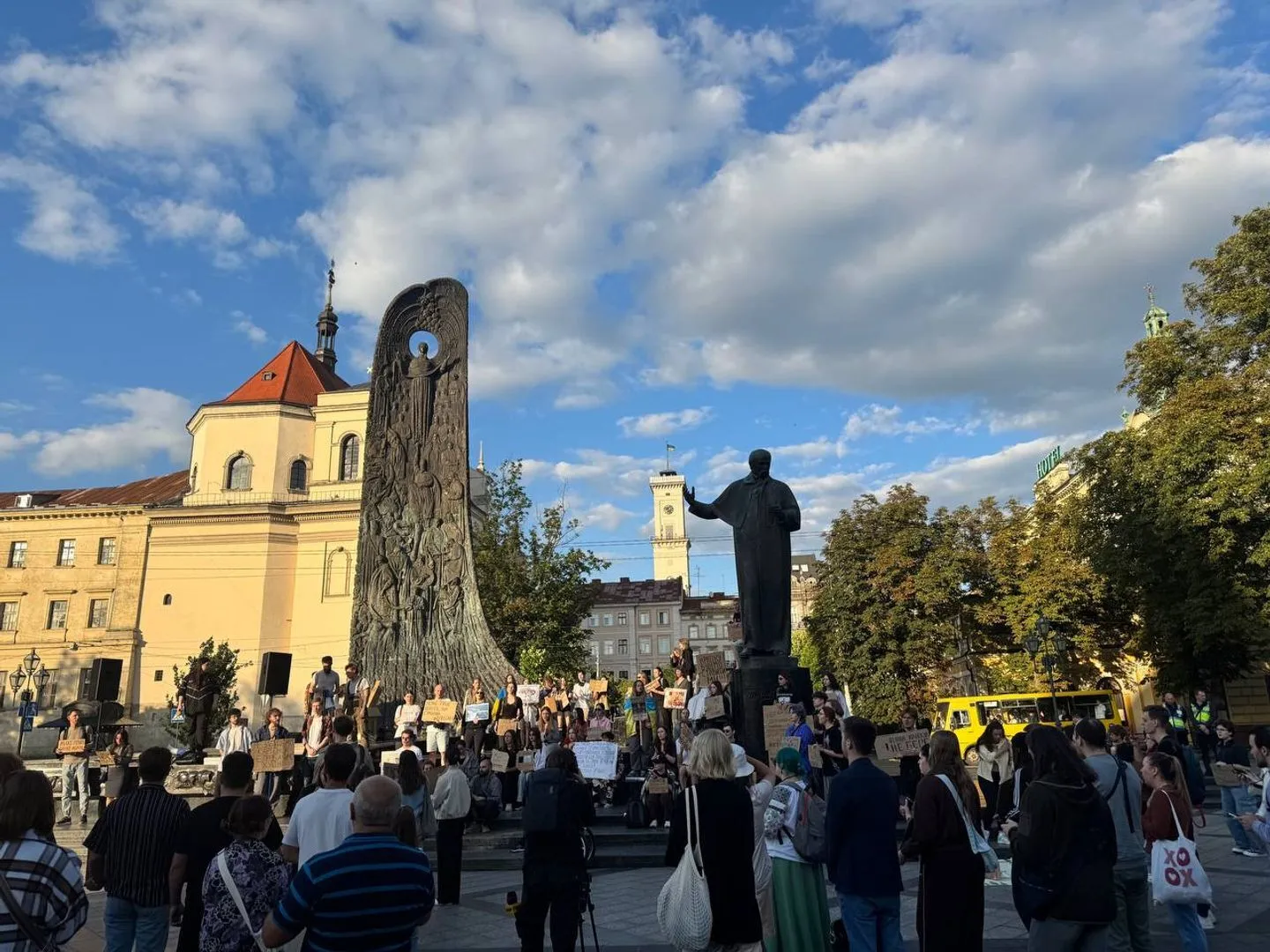 Митинг в поддержку Федорова во Львове