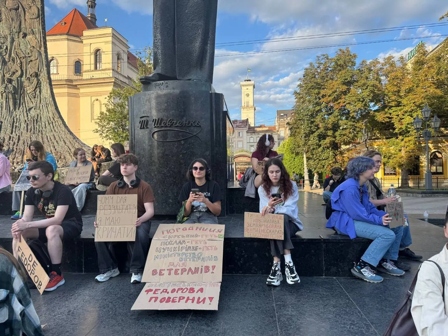Митинг в поддержку Федорова во Львове
