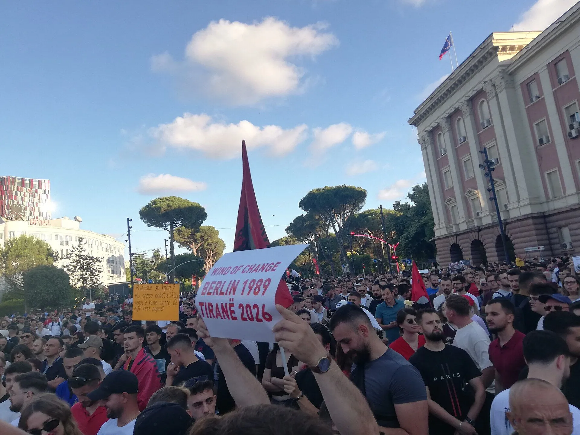 Протесты в Тиране 2 июля