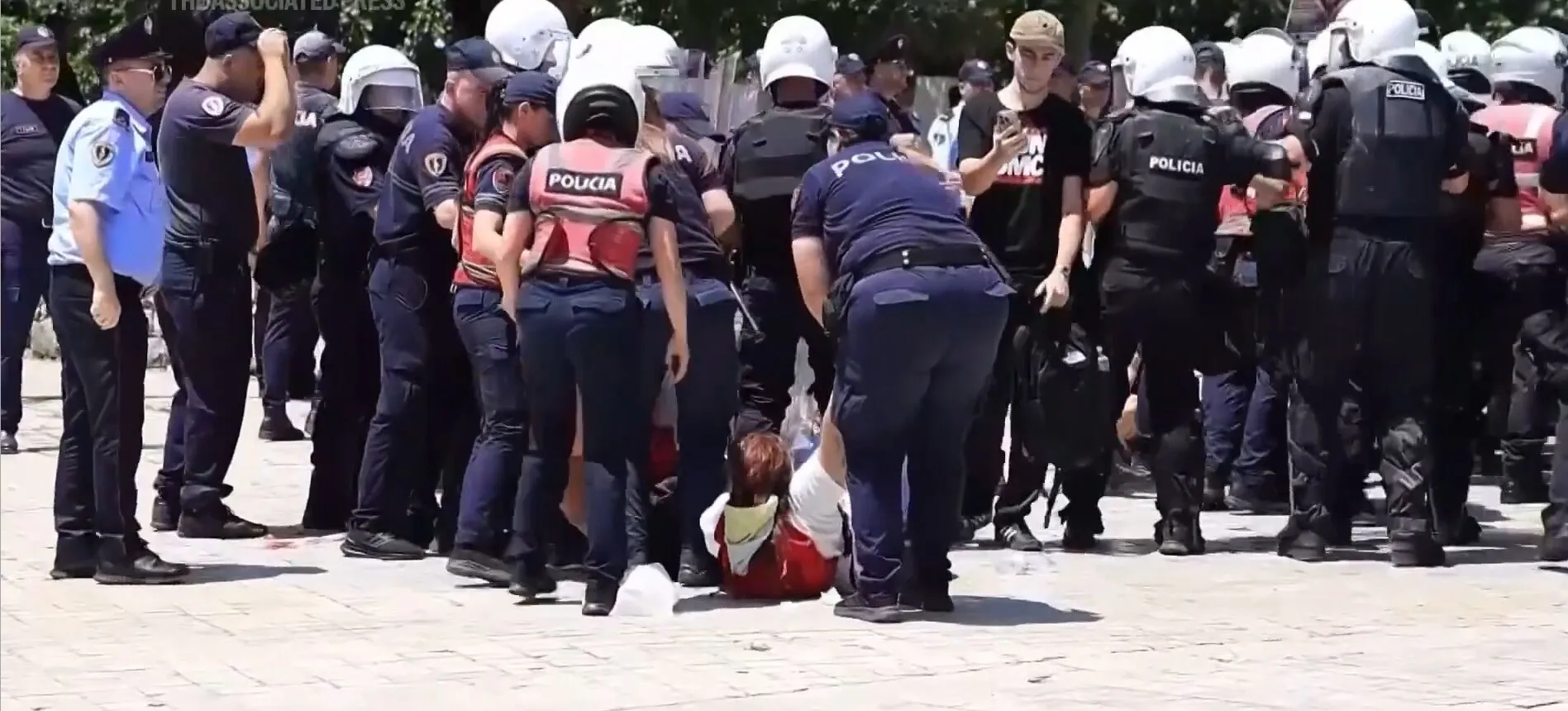 Протесты в Тиране 2 июля
