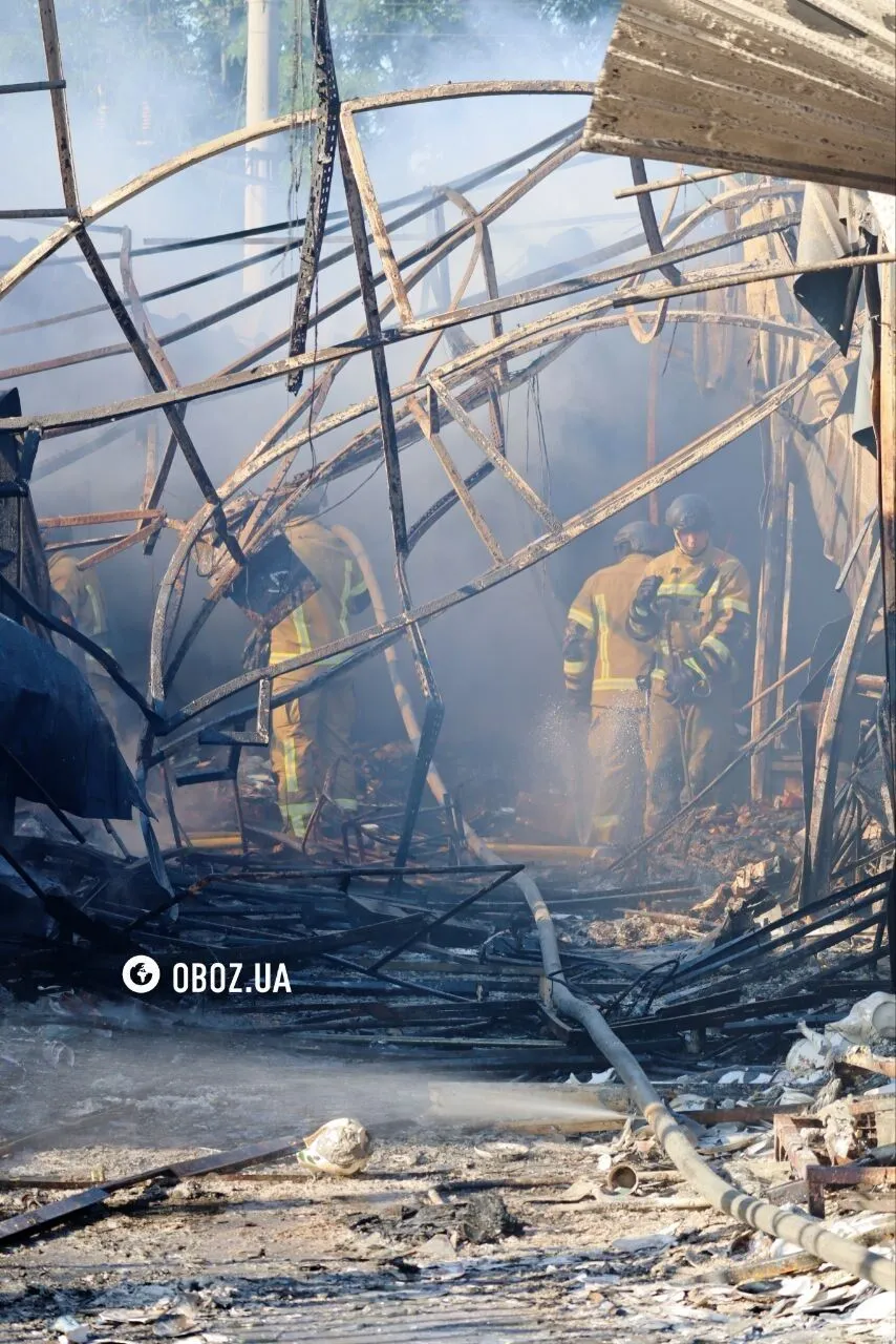 У Києві згорів ринок