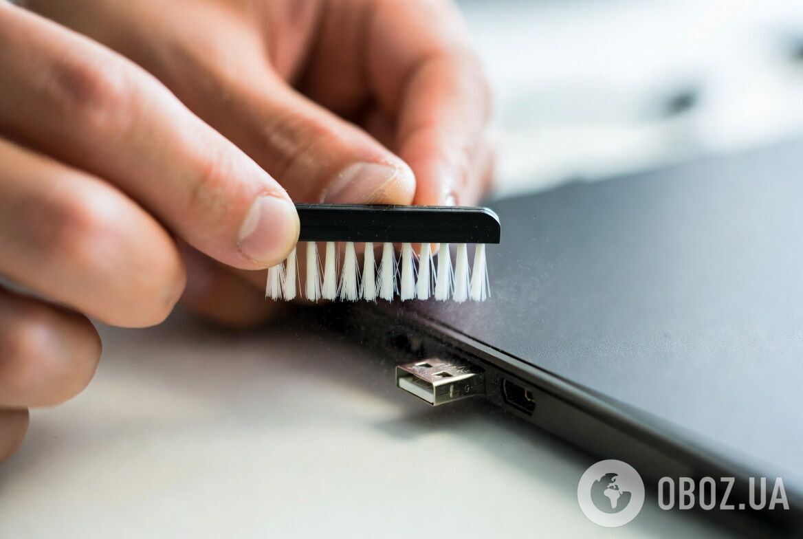 Як очистити USB порт.