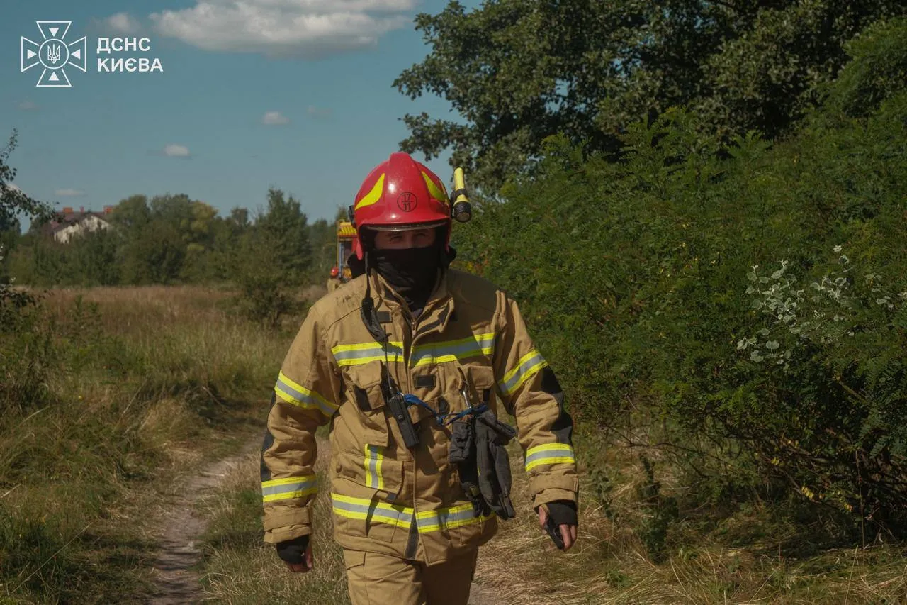 Рятувальники загасили вогонь на площі 1200 квадратних метрів.