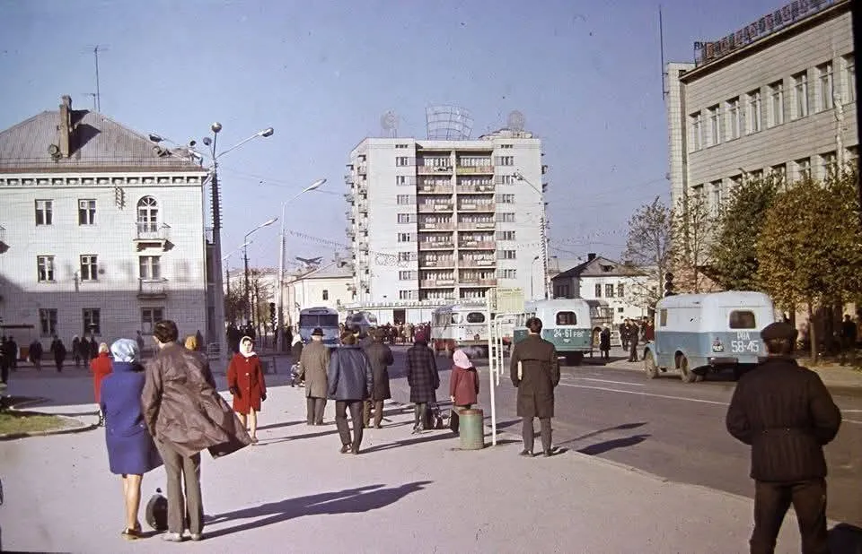 Центр Рівного на початку 1970-х років.