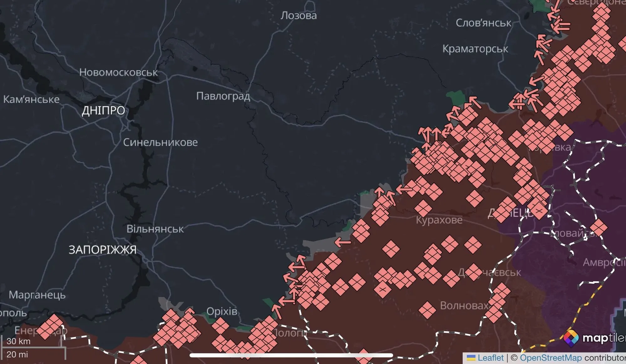 Ситуація на Дніпропетровському напрямку.