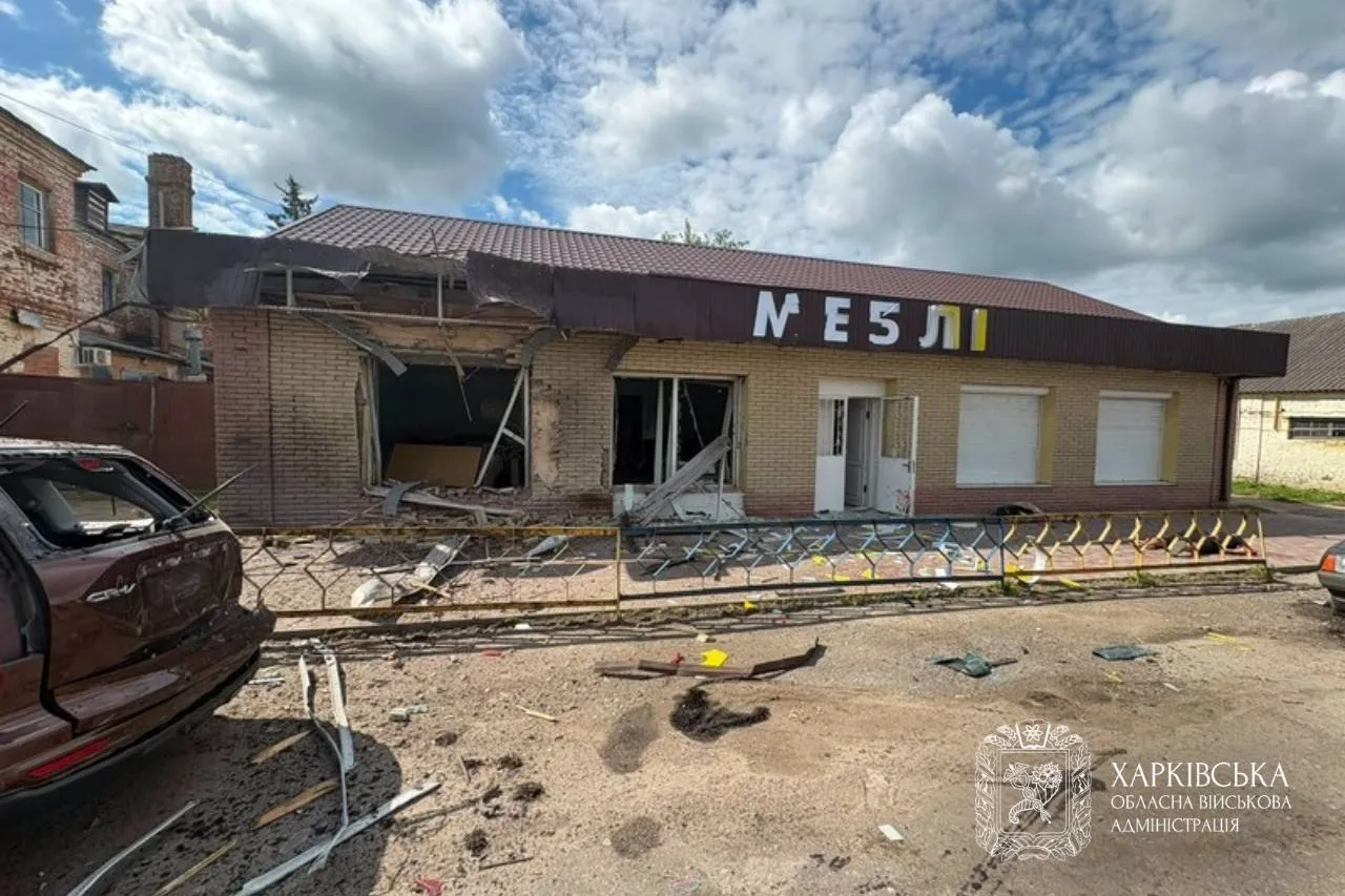 Наслідки ворожого удару по Богодухову