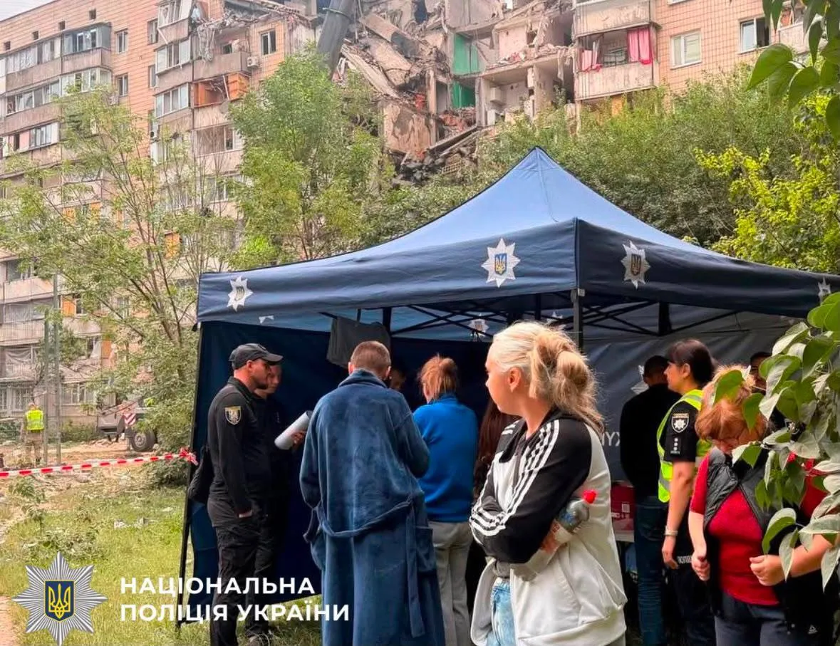 На місцях влучань працює поліція