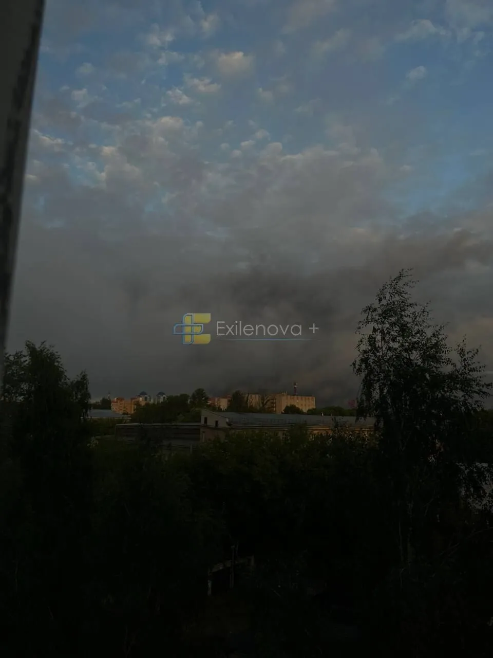Дим над Ярославлем після вибухів