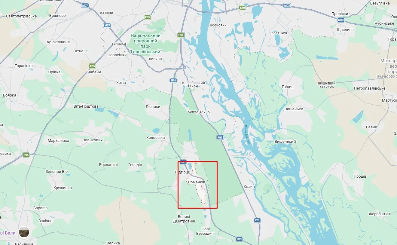 ДТП поблизу села Романків Київської області.