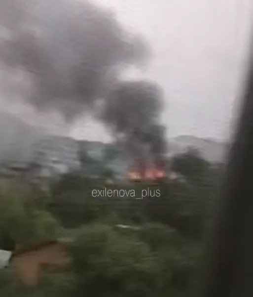 Пожар в Климовске.