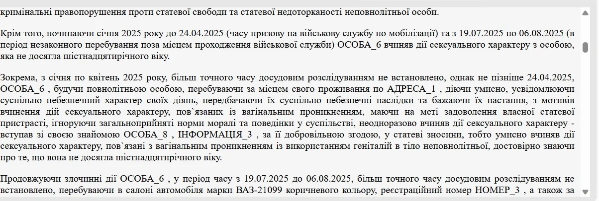 Материалы суда