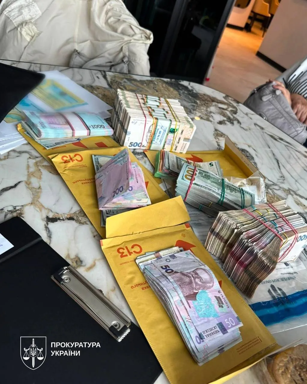 Часть выявленных наличных средств