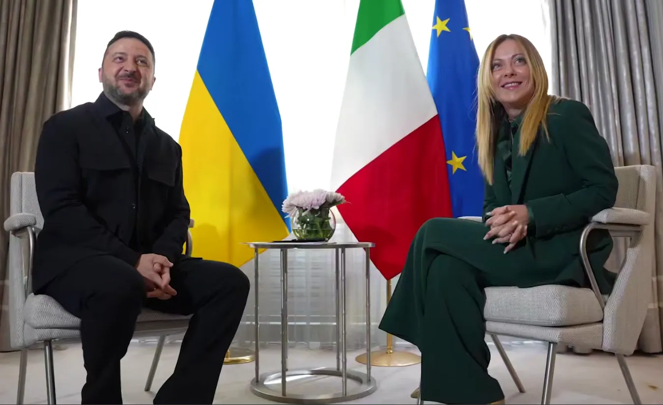 Владимир Зеленский и Джорджа Мелони.