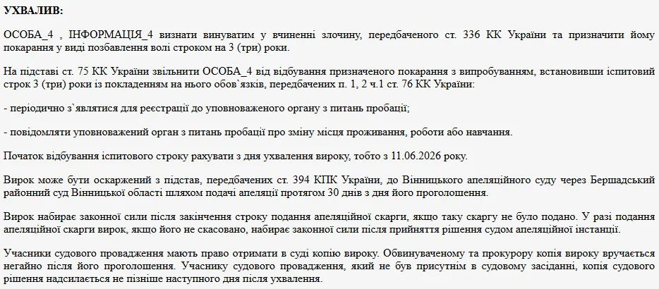 Решение суда