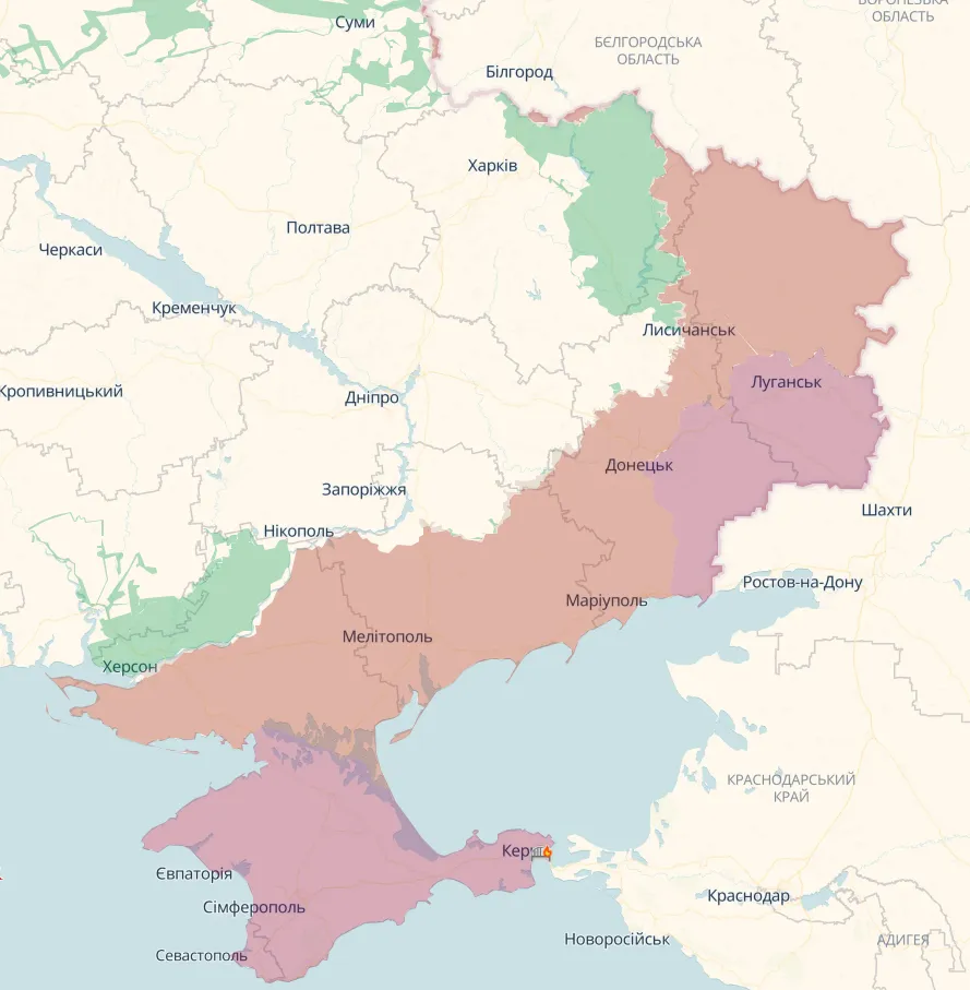Лінія фронту в Україні