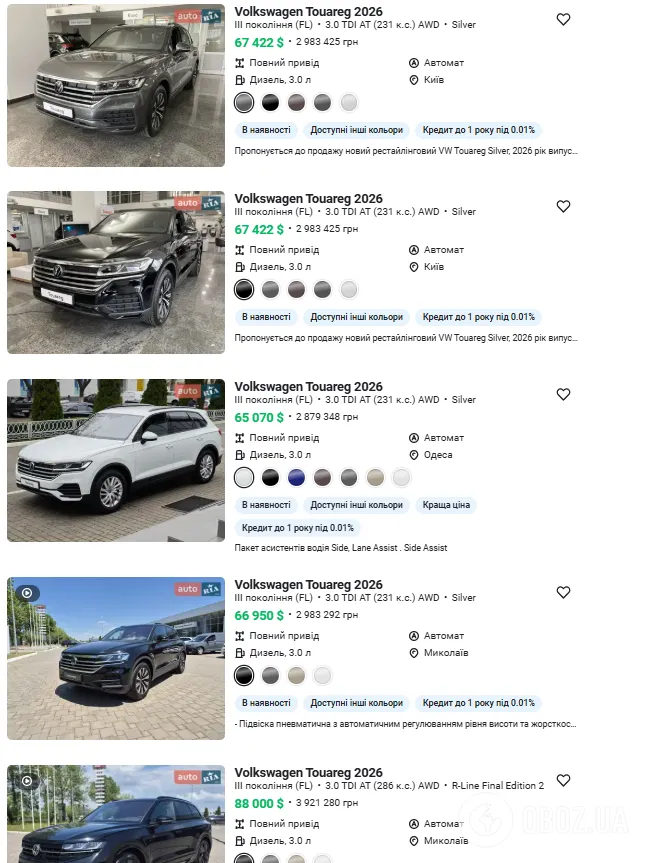 Сколько стоят подобные автомобили.