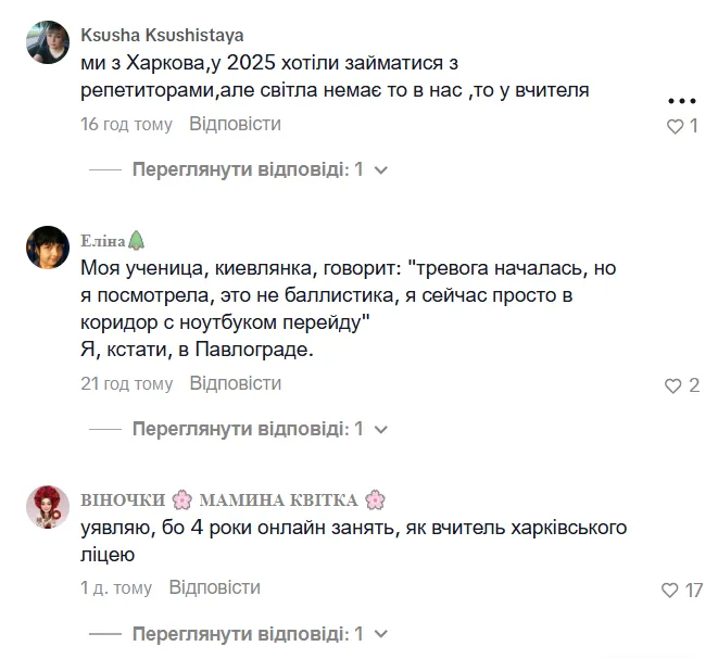 "Подождите, пусть пролетит..." Репетитор рассказала о ситуации на уроке с учеником из Харькова, которая лишила ее дара речи