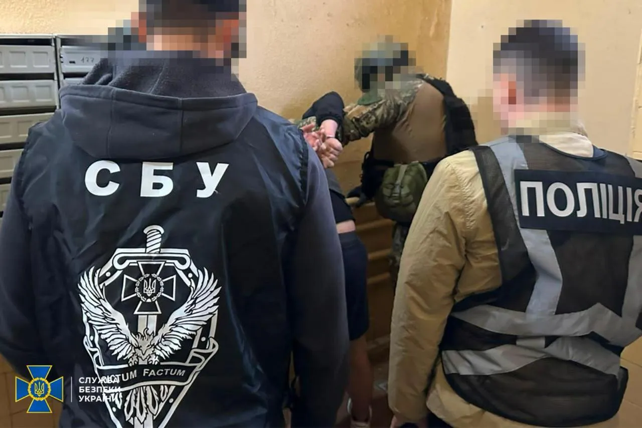 Задержание жителя Львова, подозреваемого в избиении полицейского