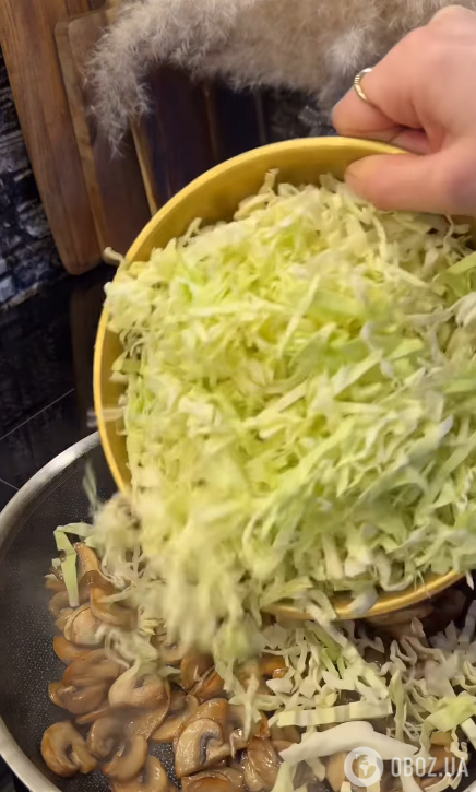 Тушеная капуста на ужин: очень вкусно с грибами