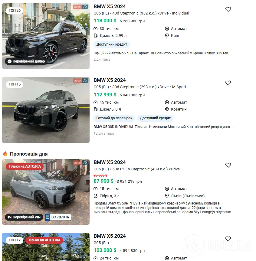 BMW X5 xDrive40d 2024 года выпуска