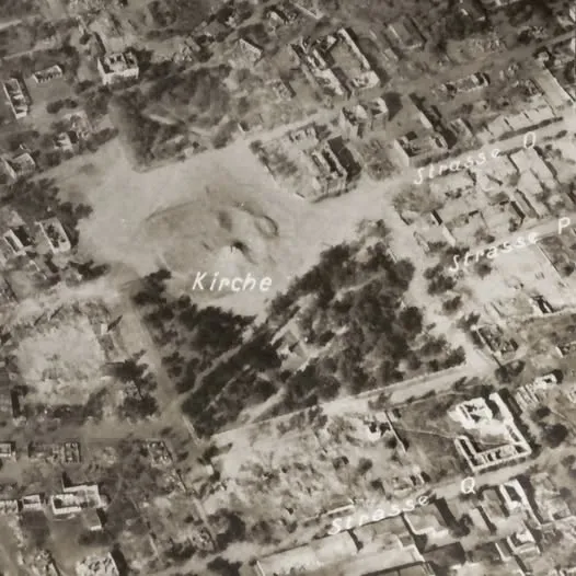 Площадь Победы в Кременчуге во время немецкой оккупации в 1943 году.