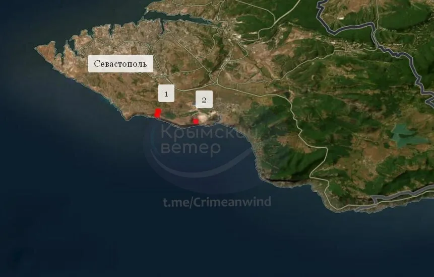 Пожежі на уражених обʼєктах окупантів видно на супутникових знімках