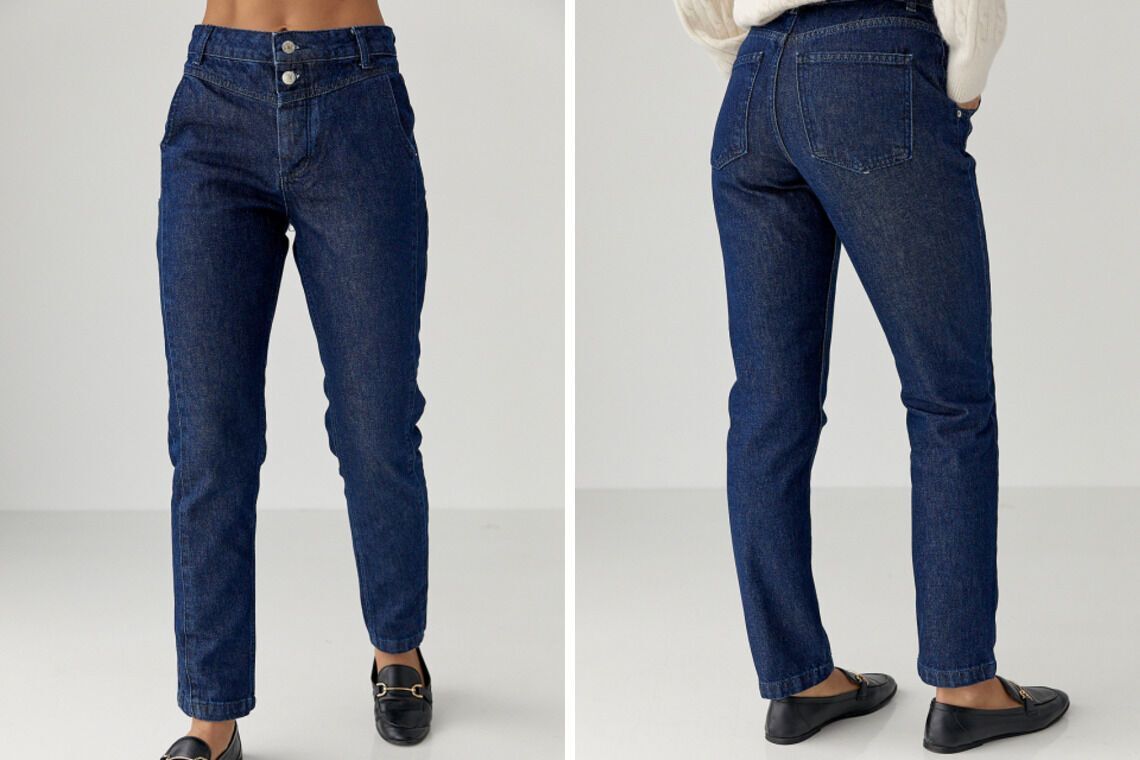 Удобные джинсы Mom fit.