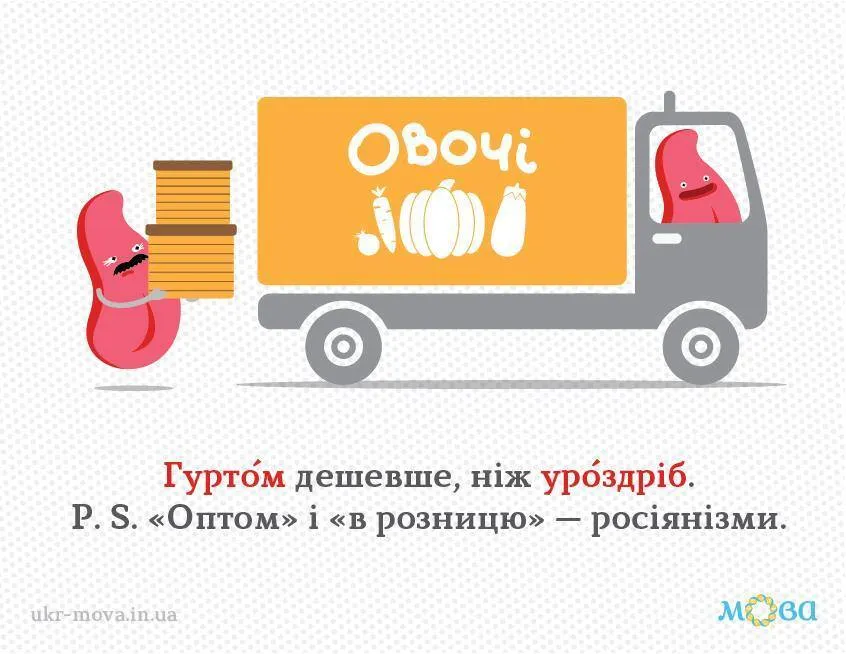 Як сказати українською "в розніцу".