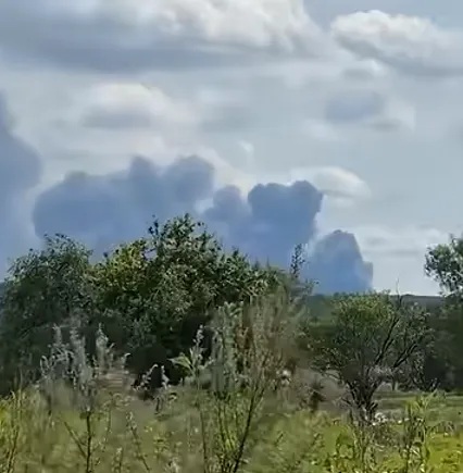 Пожар в Ровенской области.