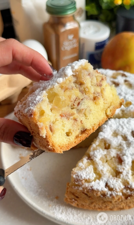 Готовая шарлотка