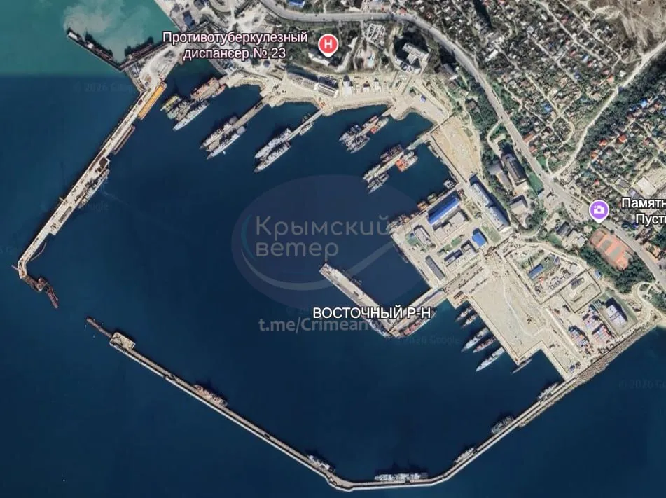 Дані супутників, опубліковані "Крымским ветром"