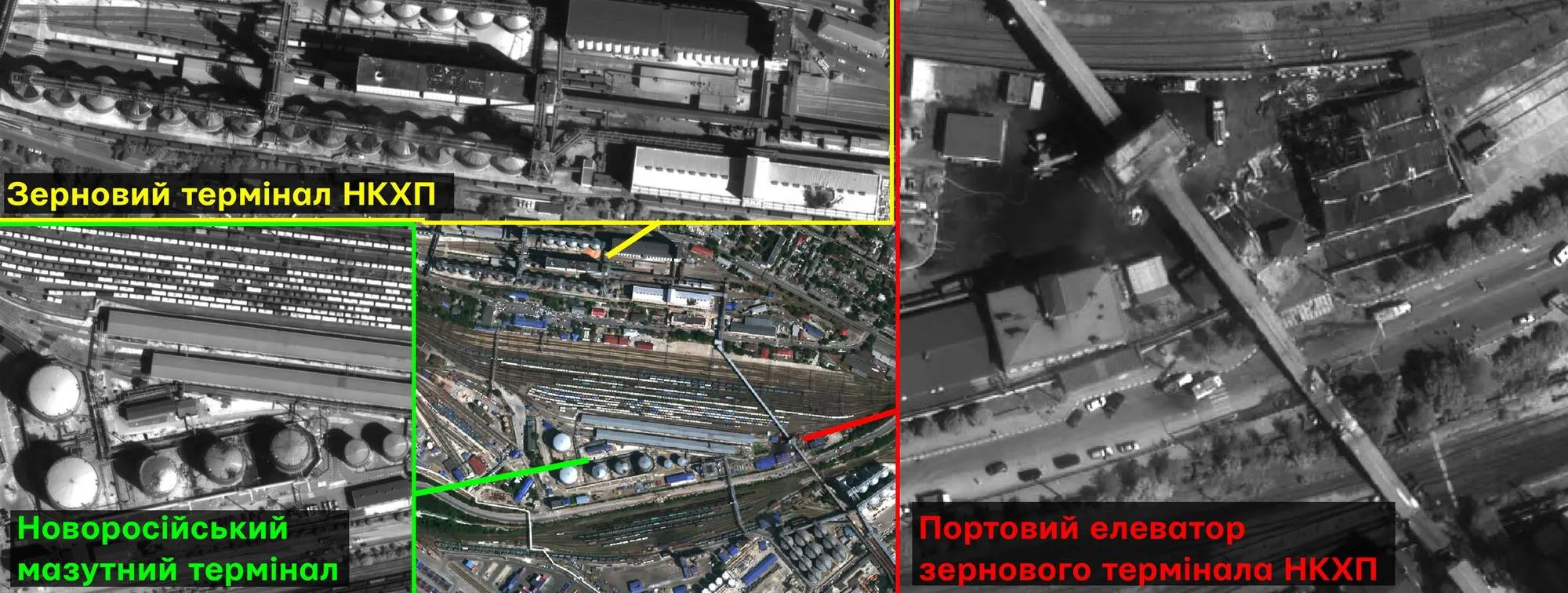 Наслідки ударів ЗСУ по Новоросійську.
