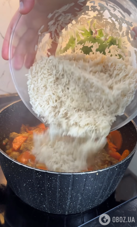 Добавляем рис
