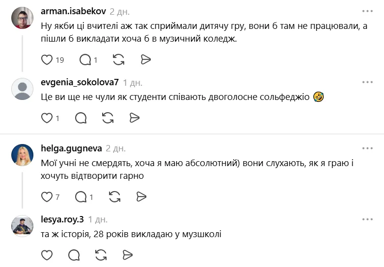 Викладачі музики виявились більш терплячими до звуків, які видають діти.