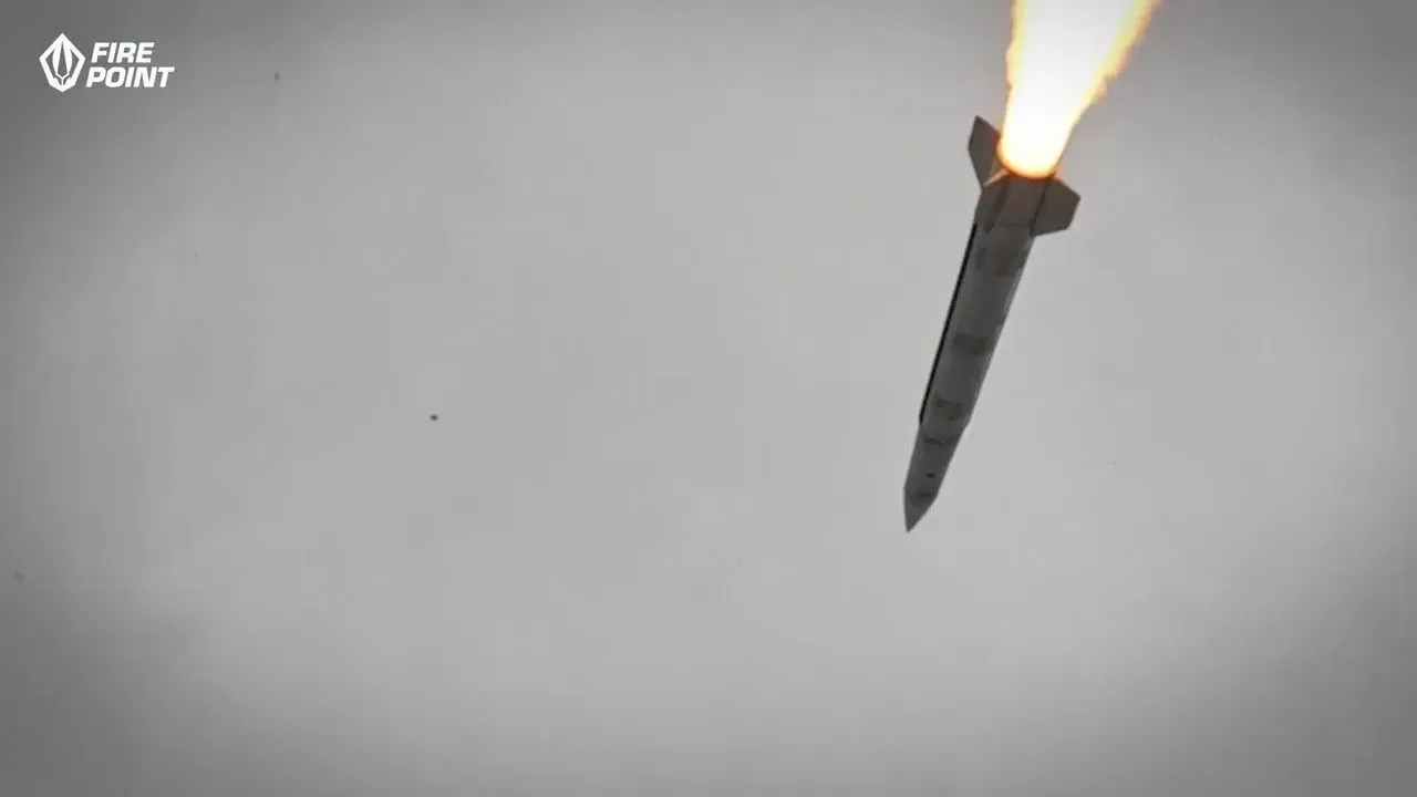 Кадр с первого запуска FP-7.