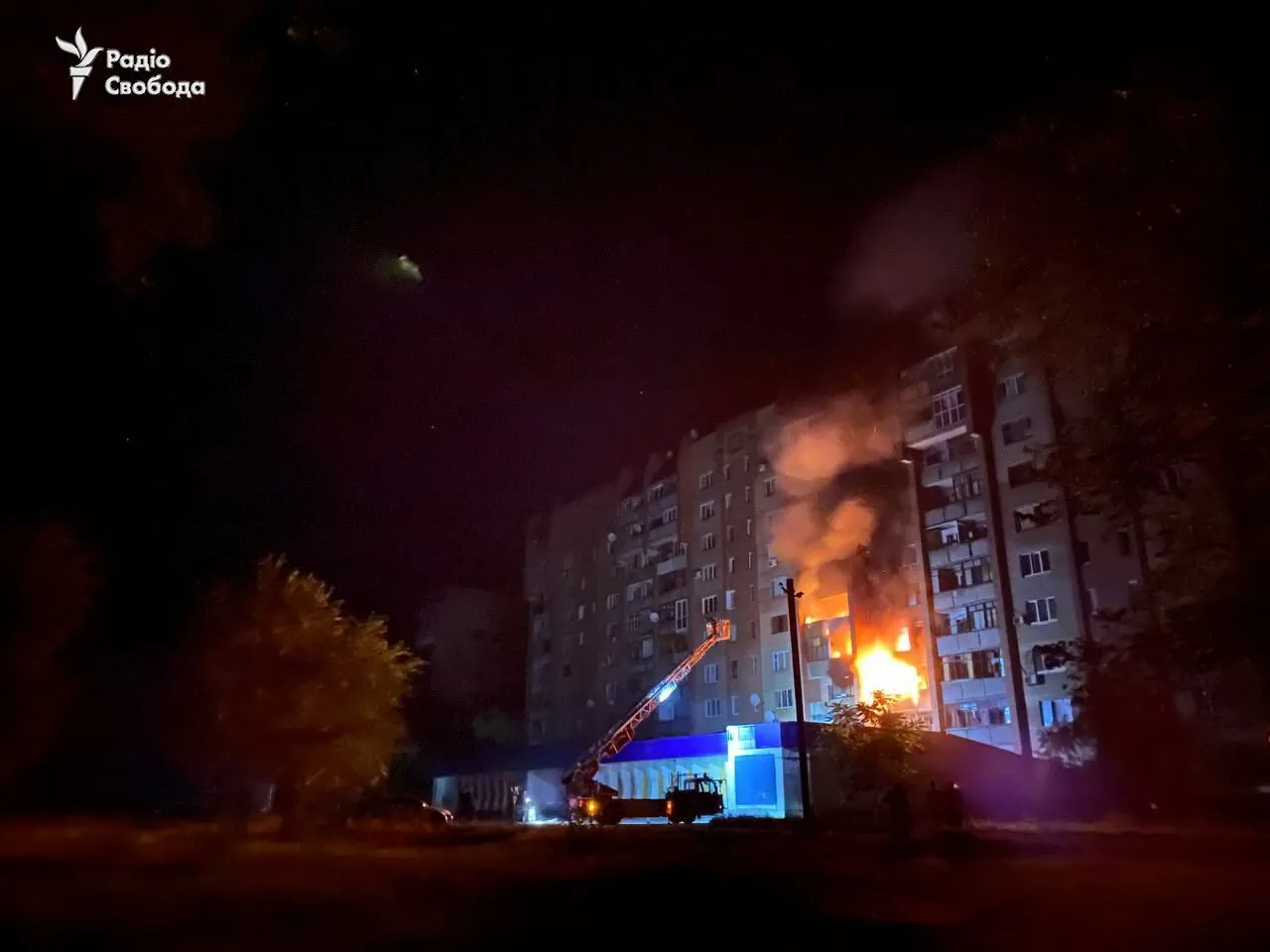 Наслідки удару по Краматорську.
