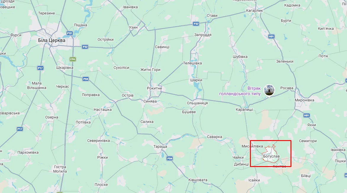 ДТП произошло в городе Богуслав Обуховского района Киевской области.