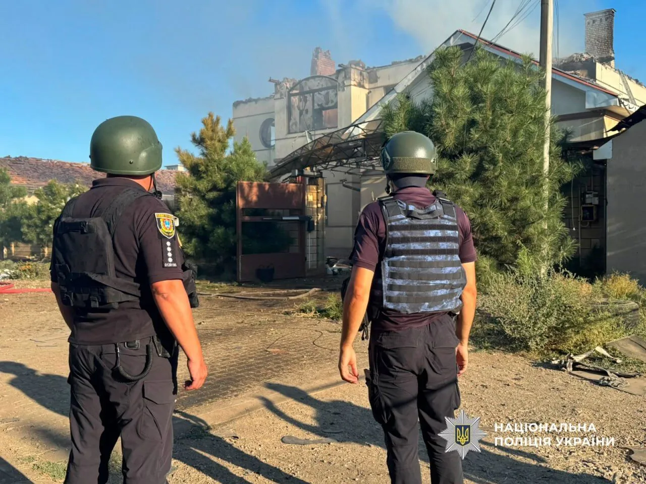 Последствия атаки в Одесской области.