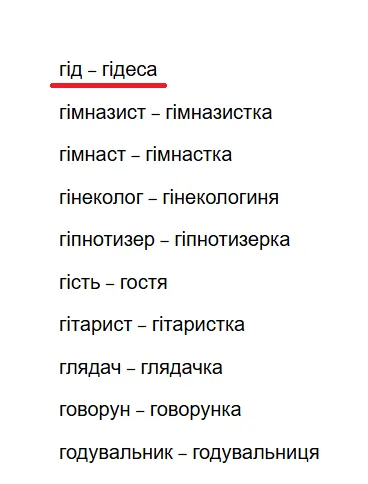 Словарь феминитивов рекомендует использовать форму «гидеса».