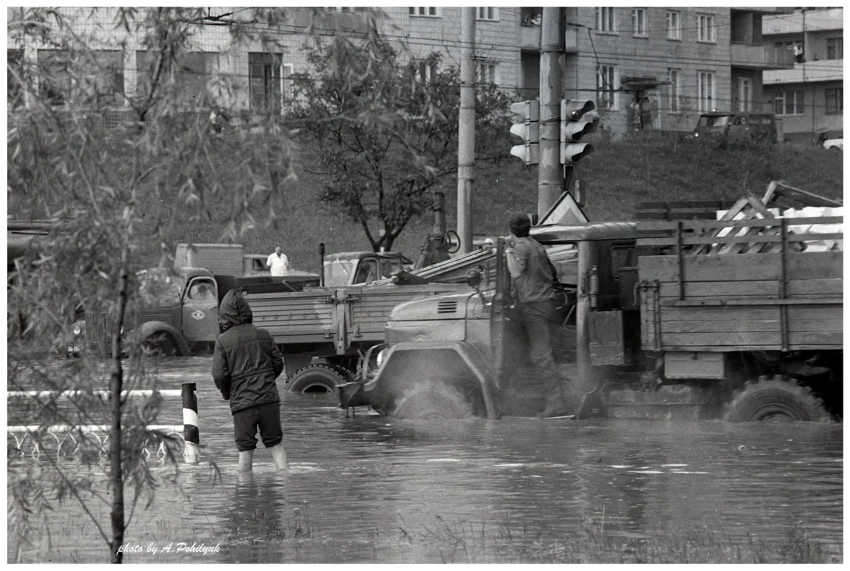 Кадры наводнения в Ровно, примерно первая половина 1980-х годов