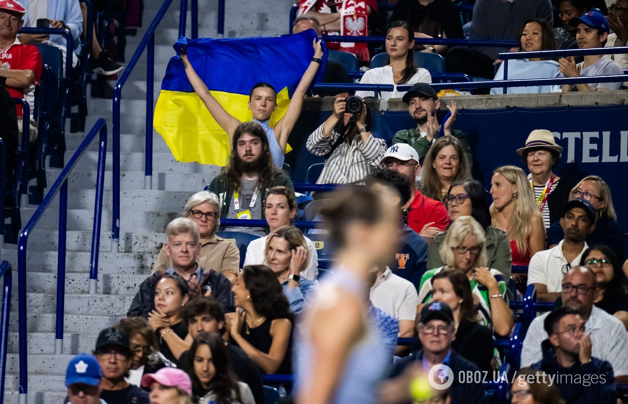 Українські вболівальники підтримують Світоліну