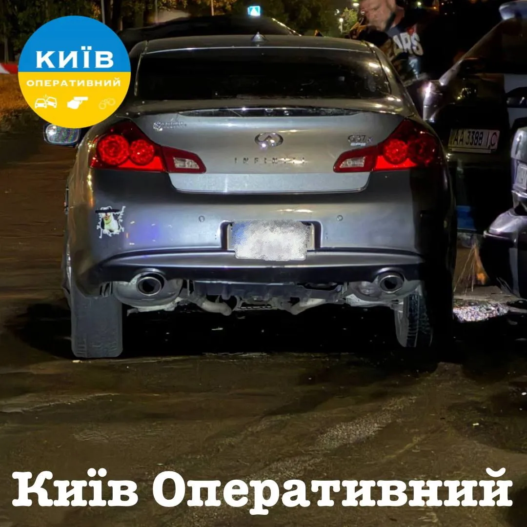 Машина порушника ПДР.