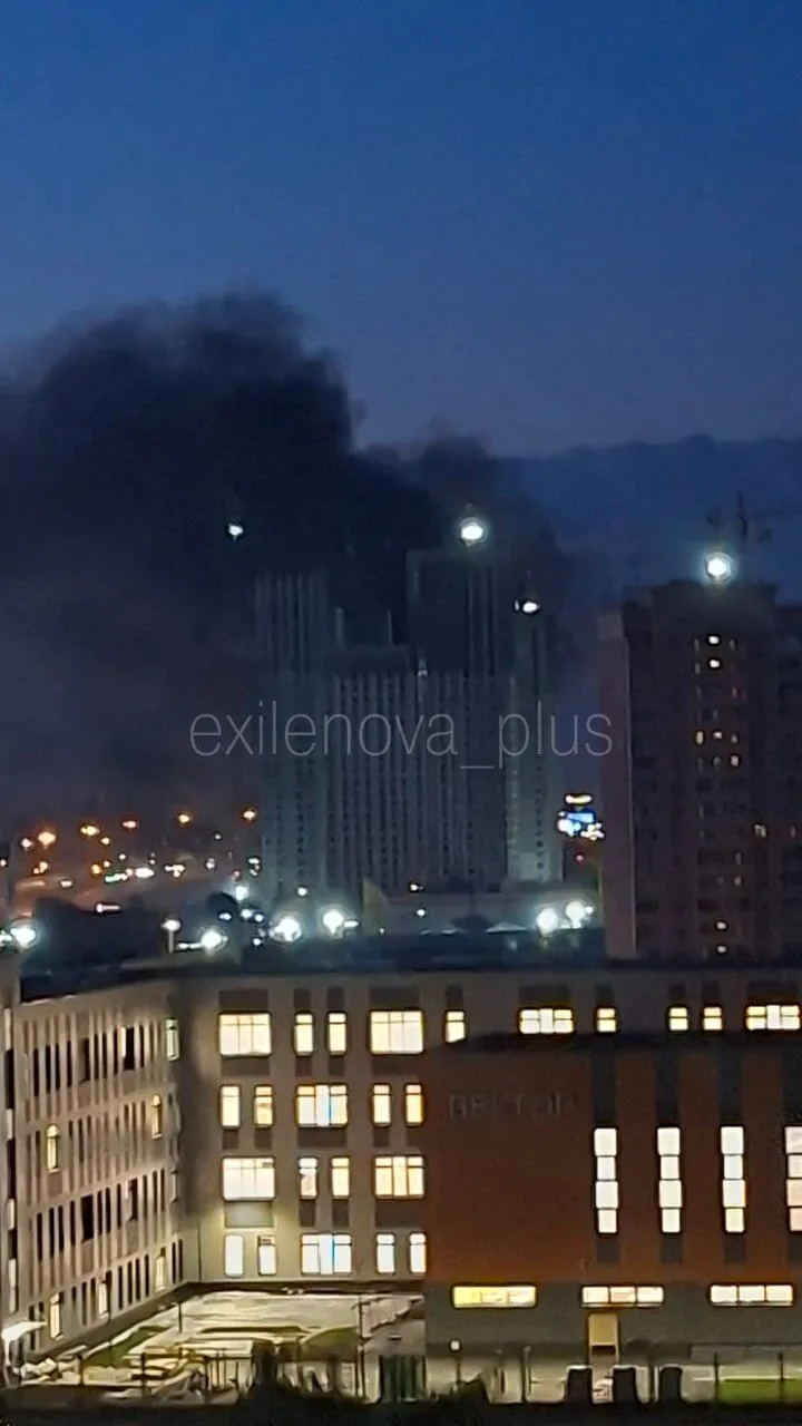 Последствия атаки БПЛА на Московскую область.