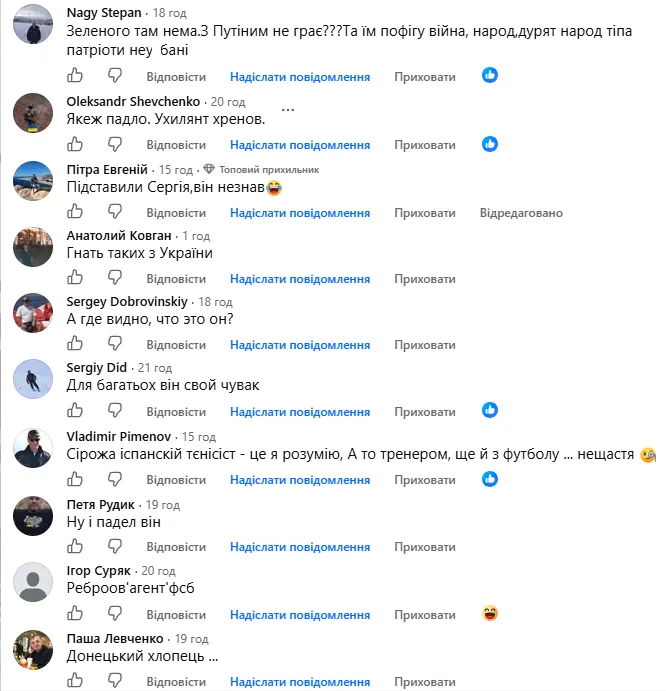 Ребров потрапив під критику українців.