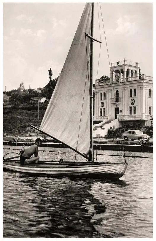 Водная станция ДОСААФа в Виннице, 1950-е годы.