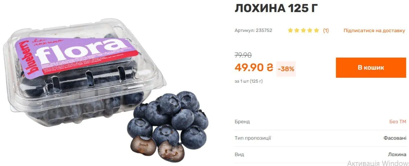 Почему голубика резко подешевела в Украине