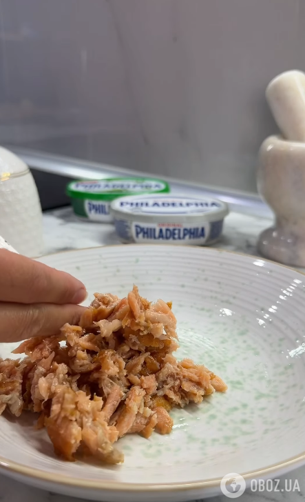 Измельчаем рыбу