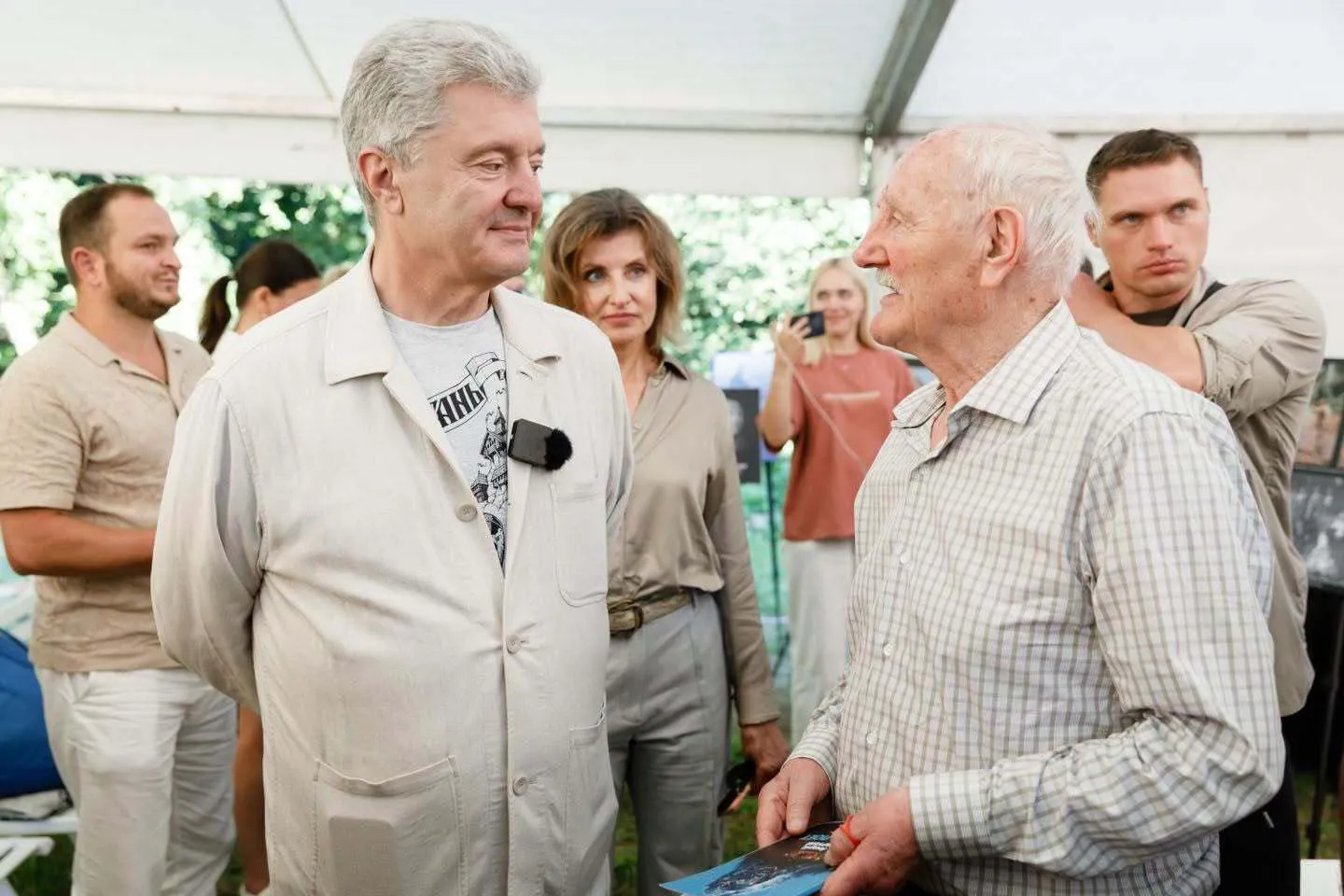 Порошенко з батьком Андрія Парубія Володимиром