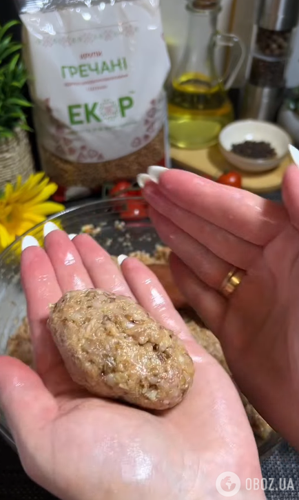 Формуємо гречаники