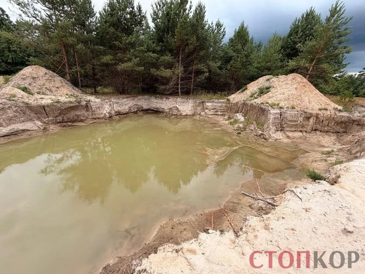 Правозахисники зафіксували ймовірний незаконний видобуток піску біля Макарова